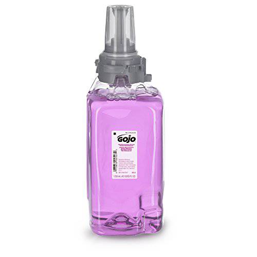 GOJO Antibacterial Foam Handwash, Plum Fragrance, 1250 mL Soap Refill for GOJO ADX-12 Touch-Free Dispenser (Pack of 3) - 8812-03