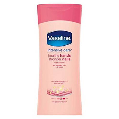 Vaseline Intensive Care Healthy Hands + Stronger Nails Hand Cream 200Ml - Pack of 2