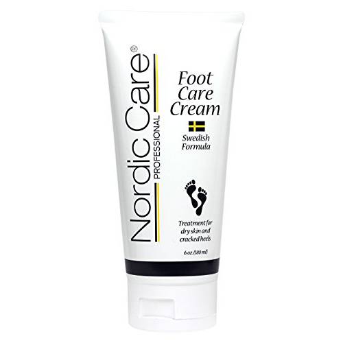 Nordic Care Foot Care Cream, 6 oz. | Foot Lotion for Cracked & Dry Skin | For Dry Feet, Cracked Heels & Callus Removal | Hypoallergenic & Lanolin-free | Essential Oils, Eucalyptus, Urea & Glycerin