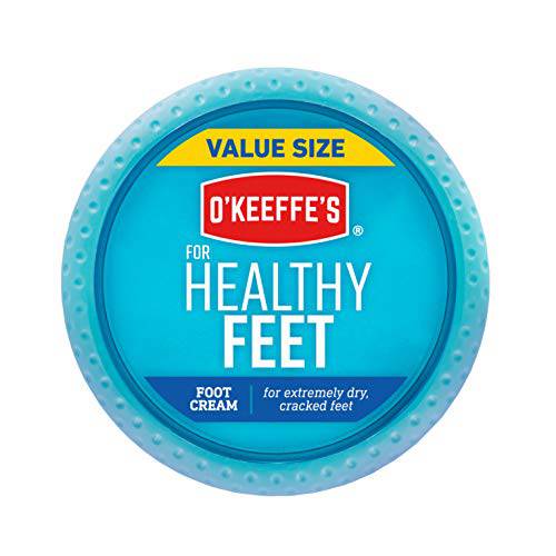 O’Keeffe’s Healthy Feet Foot Cream for Extremely Dry, Cracked, Feet, 6.4 Ounce Jar, (Pack of 1)