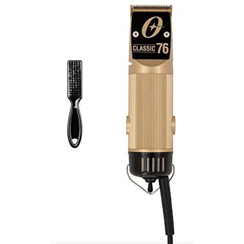 Oster Professional Limited Edition 2-Speed Gold Classic 76 Clipper with Gold Plated, Blade Brush