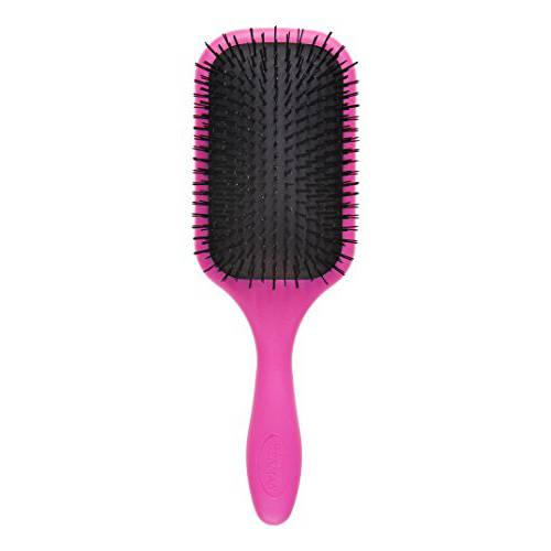 Denman Tangle Tamer Ultra Hair Detangler Brush (Pink) Hair Styling Professional Detangle Brush Tamer for Thick, Curly & Long Hair, Large D90L