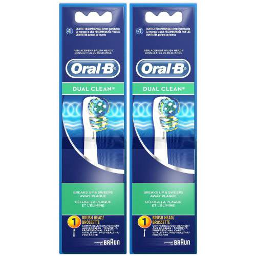 Oral B Dual Clean Replacement Brush Head - 2