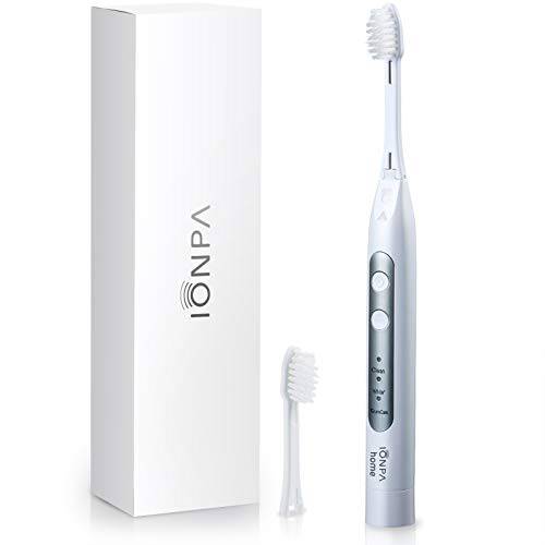 IONIC KISS IONPA DH Home White Ionic Power Electric Toothbrush, Easy-to-use, Brushing Timer, 3 Modes, 2 Soft Extended Filament Brush Heads, Made in Japan You, hyG, DH-311PW