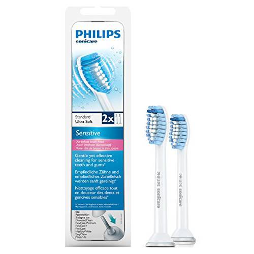 Sensitive Heads for Philips Standard Sonic Toothbrush 2 Pieces