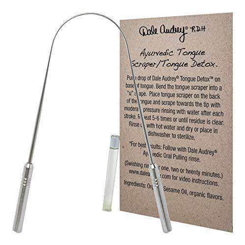 Dale Audrey | Ayurvedic Tongue Cleaner Stainless Steel | Freshens Breath