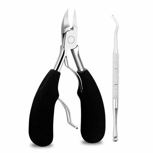 Professional Toenail Clippers for Thick Nails - Stainless Steel Podiatrist Ingrown Toenail Clippers Kit - Long Handled Toenail Clippers for Seniors - Thick Toenail Clippers for Adult Men & Women