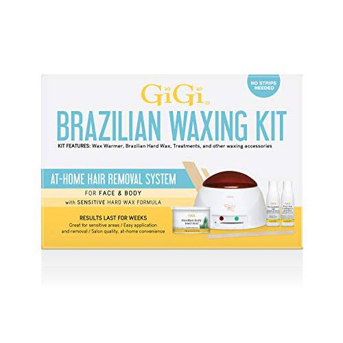 GiGi Waxing Kits / Essentials (1 Set, At-Home Hair Removal System)