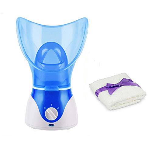 Facial Steamer Professional Steam Inhaler Facial Sauna Spa for Face Mask Moisturizer - Sinus with Aromatherapy Diffuser Skin Care