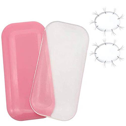 4-PCS Silicone Eye Lashes Extender Pallet, Reuseable New Eyelash Extension Pads Mat Holder Stand (4.3 x 2.2 inch)
