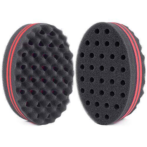 AIR TREE Magic Barber Sponge Brush Twist Hair For Wave,Dreadlock,Coils,Afro Curl As Hair Care Tool 2.8 IN Hole Diameter Suitable For Curly Hair (1 PCS)