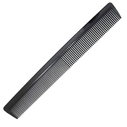 Carbon Fiber Cutting Comb, Professional 8.3” Hair Dressing Comb, Anti Static Heat Resistant Comb For All Hair Types, Fine and Wide Teeth Hair Barber Comb