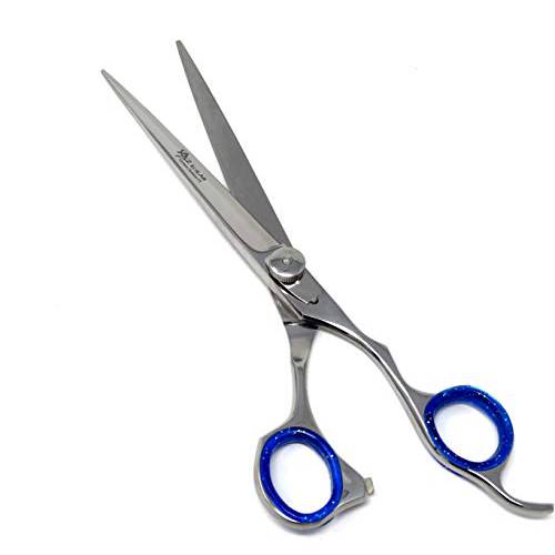 7 Professional Hair Cutting Barber Scissors, Stainless Steel, with Finger rest, Lightweight Razor Edge Haircut Scissors for Hair Salon, Hairdresser