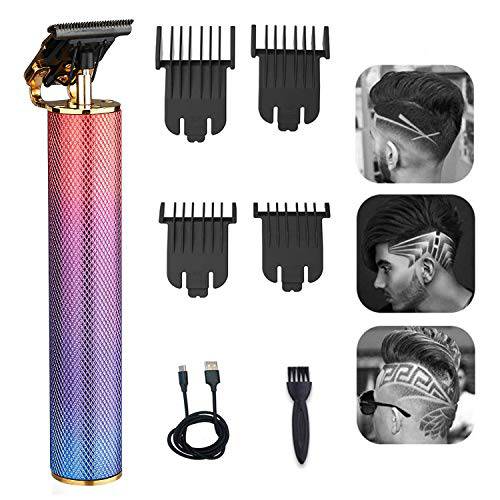 RESUXI Hair Clippers for Men Hair Trimmer for Barbers,Professional Cordless T Blade Trimmer, Beard Edger Liners for Men,Barber Shavers for Hair Cutting,Gold Knight Close-cutting Hair Machine