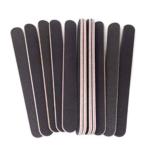 Honbay 20PCS 100/180 Grit Nail File Emery Board Double Sided Nail Care Tool Nail Buffering Files Pedicure Tools for Home and Salon Use