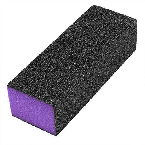 JOVANA (TM) 2 Pcs Nail Polisher 4 Way Buffer Buffing Block Manicure File Black Purple