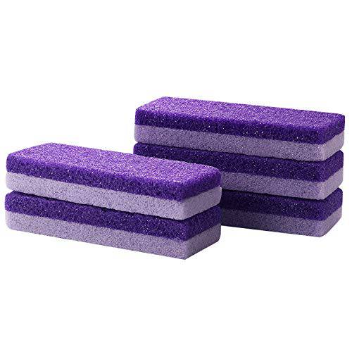 Vtrem 5 PCs Pumice Stone for Feet 2 IN1 Double Sided Pedicure Tool Kit Hard Skin Callus to Remove Professional Exfoliator Scrubber Leaves Feet Smooth and Soft