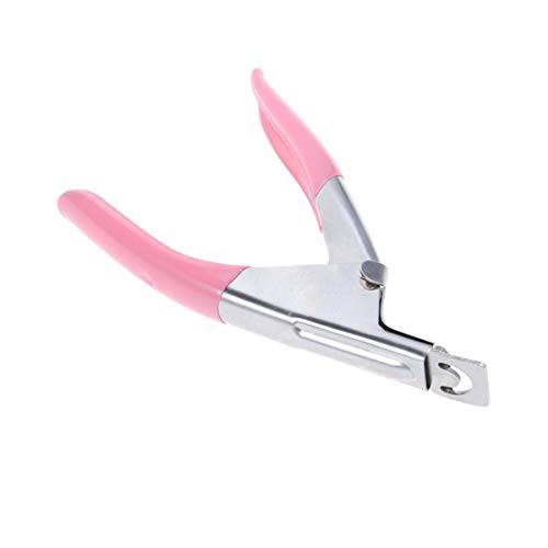 Frcolor Stainless Steel Nail Tip Clipper Acrylic Art Manicure U-shape Scissors Tips Cutter Trimmers
