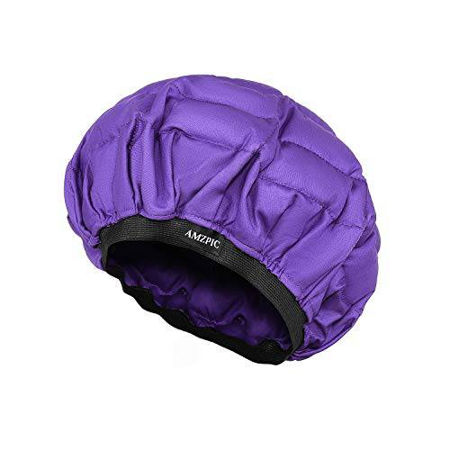 Cordless Deep Conditioning Heat Cap - Safe, Microwavable Heat Cap for Steaming, Heat Therapy for Hair, Flaxseed Seed Interior for Maximum Heat Retention (Second Generation)