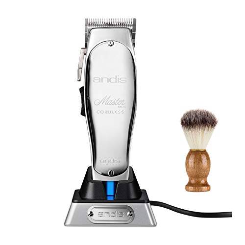 Andis Professional Master Cordless Lithium-Ion Clipper (12470) - Bundled with KEPSE Neck Duster