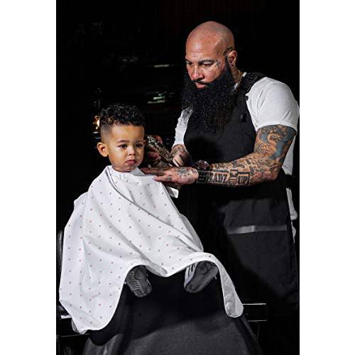 Barber Strong The Barber Cape Haircut Cover for Men, Hair Repelling and Static-Reducing Material, Water Resistant Fabric