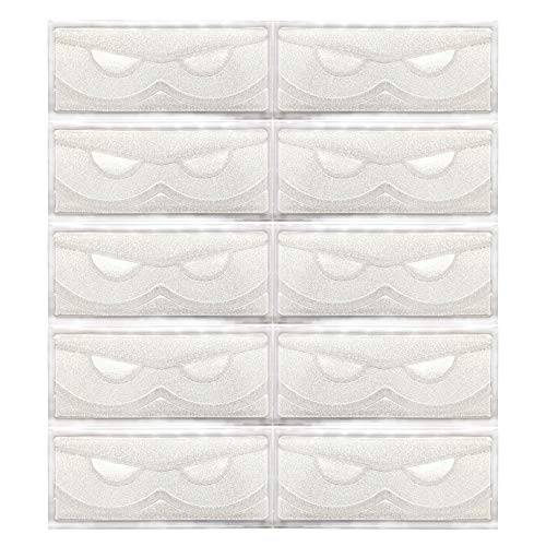 KellyRoom Empty Eyelsh Case Set of 10 Glitter Paper Plastic Lashes Cases Holder Storage Packaging Box Wholesale with Clear Tray