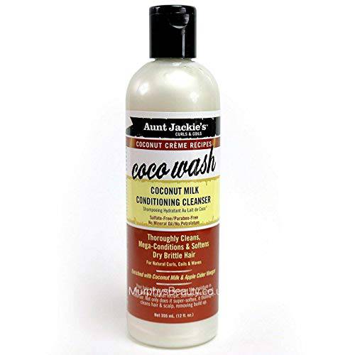 Aunt Jackie’s Coconut Coco Wash Coconut Milk Conditioning Cleanser, 12 Oz