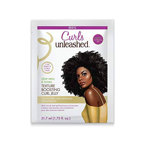 Curls Unleashed Aloe Vera and Honey Texture Boosting Curl Jelly, 1.75 Ounce Travel Packet