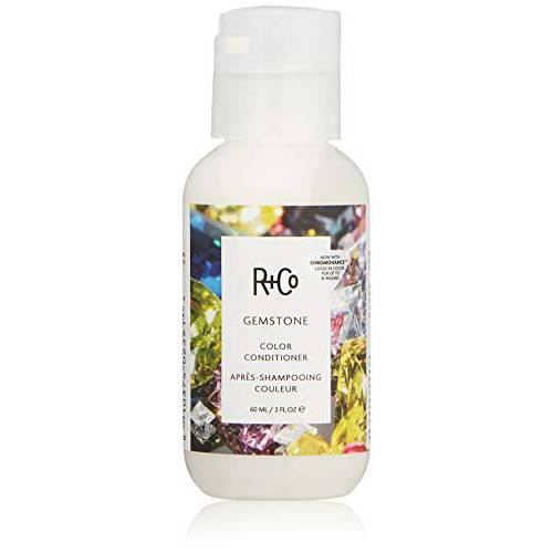 R+Co Gemstone Color Conditioner Travel | Prolonged Color Vibrancy, Repairs + Nourishes Hair | Vegan + Cruelty-Free | 2 Oz