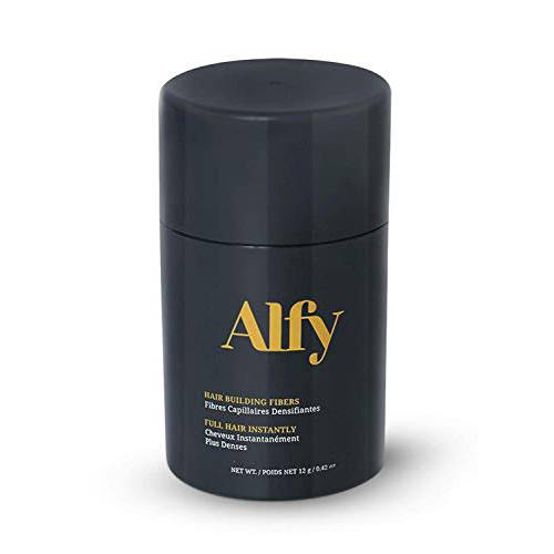 Alfy Hair Building Fibers for Thinning Hair, Black, 12g
