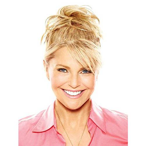 Natural Tone Hair Wrap HT10 Med Brown - Christie Brinkley 6 Overall Length Heat Friendly Textured Hairpiece Fun Bun Chignon