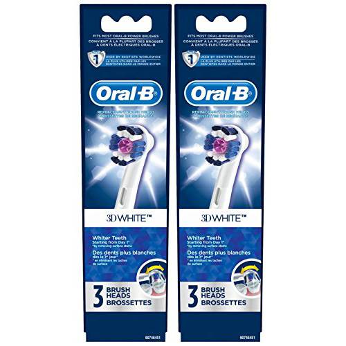Oral B Pro White Electric Toothbrush Replacement Brush Heads - 3 ct - 2 pk