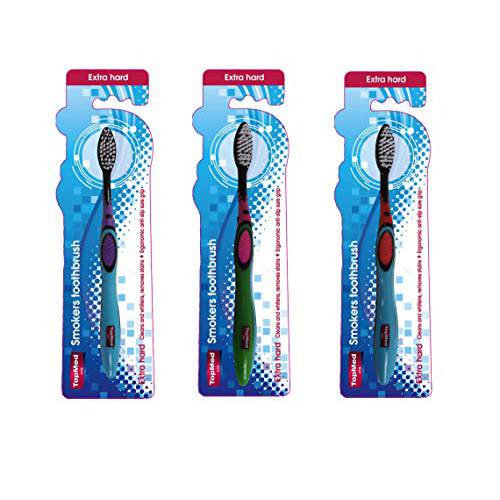 Top Med ETS Smokers Toothbrush Extra Hard ( Color May Vary )