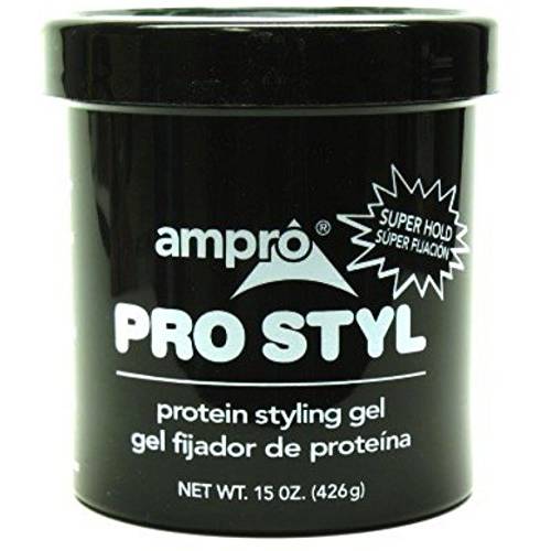 Ampro Protein Styling Gel, Super Hold, 15 oz (Pack of 2)