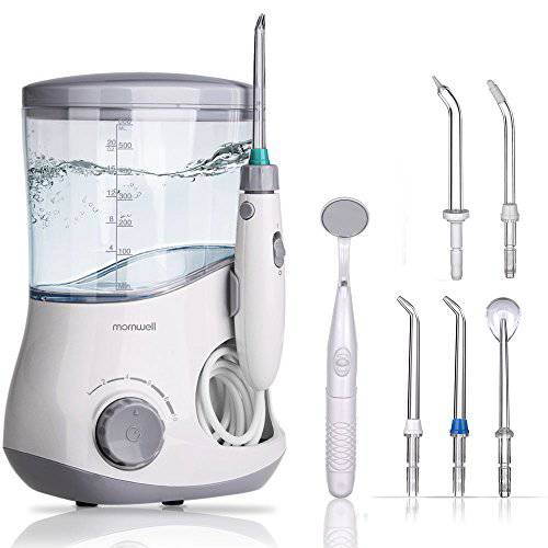 Water Flosser Cordless Teeth Cleaner - Mornwell Professional Dental Irrigator USB Rechargeable IPX7 Waterproof Powerful Battery Life Water Tooth Cleaner for Home, Travel, Braces & Bridges Care