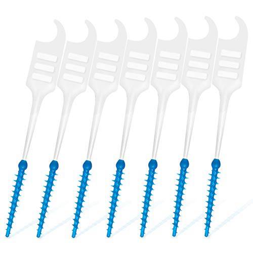 400pcs Dental Picks Soft-Interdental Brush Double-ended Toothpicks Silicone Dental Floss