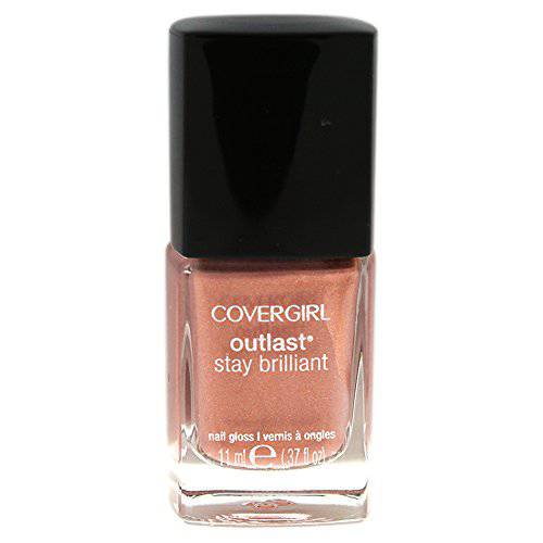 CoverGirl Outlast Stay Brilliant Nail Gloss, Rose Gold, 0.37 oz