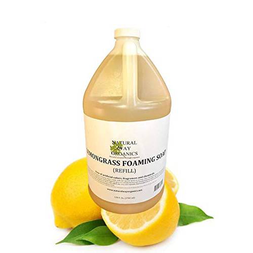 Natural Way Organics Lemongrass Foaming Hand Soap Refill Gallon 128 oz
