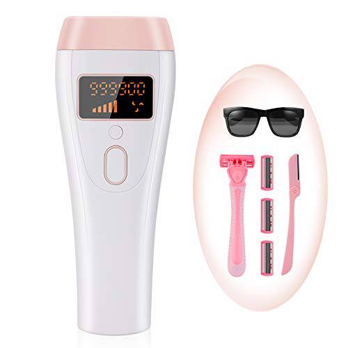 IPL Hair Removal, OOWOLF at Home Permanent Hair Removal System 999,900 Painless Flashes Professional Hair Treatment Hair Removal Device for Women & Men