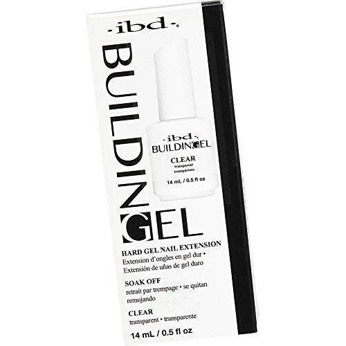 IBD Building Gel, Hard Gel Nail Extension, Clear, 0.5 oz