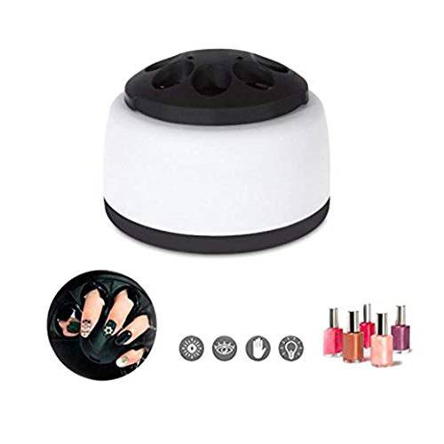 Electric Steam Nail Polish Remover UV Gel Nail Polisher Machine Nail Steamer for Beauty Salon & Home Use (Nail Polish Removal) (Black)