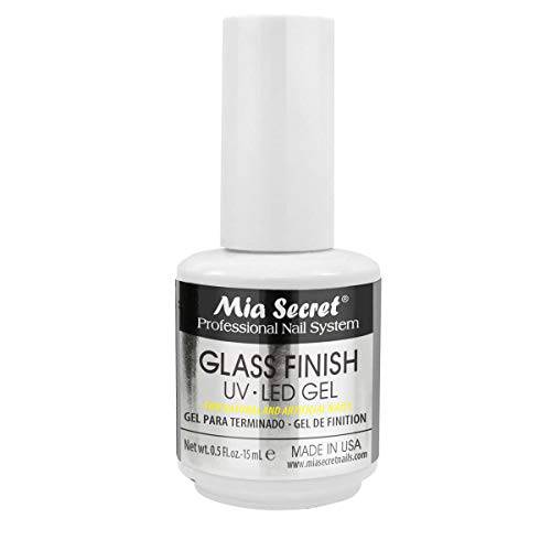 Mia Secret Chrome Mirror Nail Powder Glass Finish UV LED Gel (GLASS FINISH GEL)