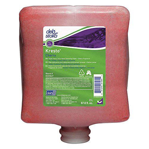 GrittyFOAM / Deb Group - KCH2LT - Cherry Walnut Shell Powder Hand Soap, 2000mL Cartridge, 4PK
