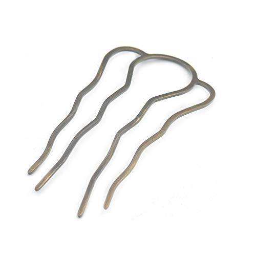 VANVENE 5 Pcs 87mm Hair Fork Clip Stick Hair Pin Hair Bun Plug Holder for Women Girl Accessories Bronze