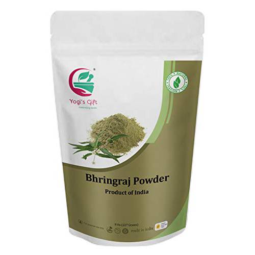 100% Pure Bhringraj Powder for Hair Growth | 8 Oz (227 grams) | Eclipta Alba | Karisalankanni Powder | False Daisy Powder | Pure Bhringaraj Powder Promotes Health Hair Growth