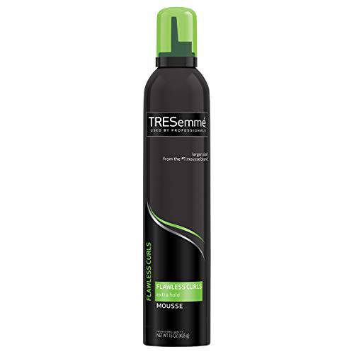 TRESemmé Flawless Curls Moisturizing Extra Hold Flawless Curls Styling Mousse 15 oz, White (Pack of 1), 624785
