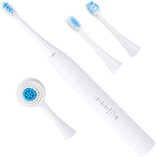 Electric Toothbrush 4 Brushing Modes with 3 Intensities(Sonic Toothbrush, Black)
