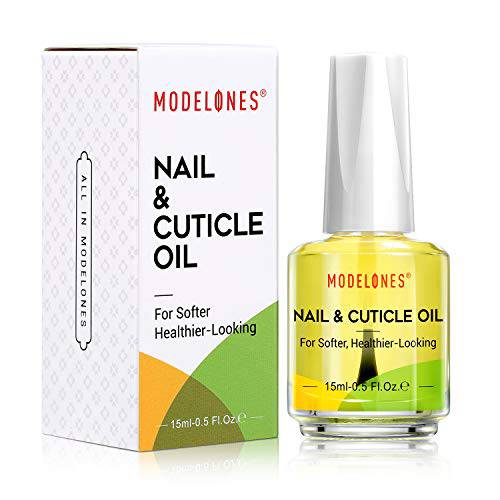 modelones Cuticle Oil - Nail Strengthener Oil for Gel Nail Polish Vitamin E + B Cutical Revitalizing Oil Nourishes & Moisturizes Dry Nails and Cuticles Care