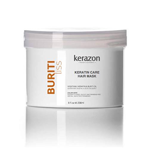 Hair Mask Anti Frizz Keratin Care, Moisturizing, Deep Hydration for Dry Damaged Hair Buriti Liss