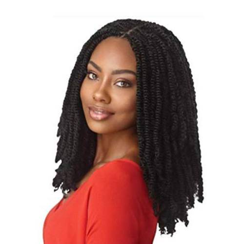 MULTI PACK DEALS Outre Synthetic Braid - X PRESSION TWISTED UP SPRINGY AFRO TWIST 24 (3-Pack, 1B)